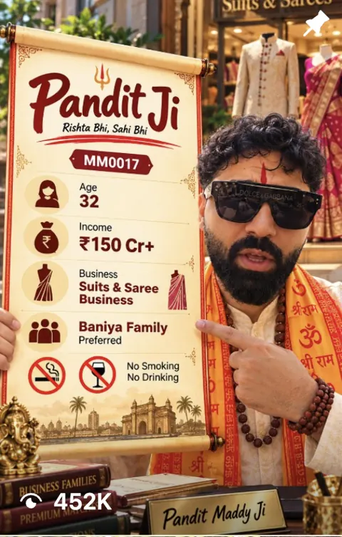Suits & Saree Business · Baniya family preferred — profile MM0017
