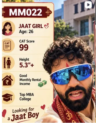 Jaat Girl · CAT 99 · Top MBA College — profile MM022